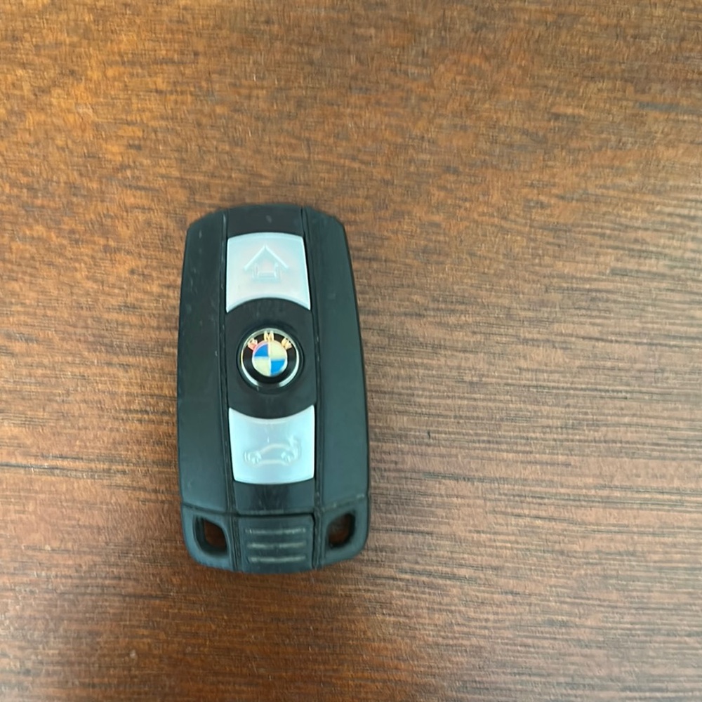 BMW Black and Silver Key Fob